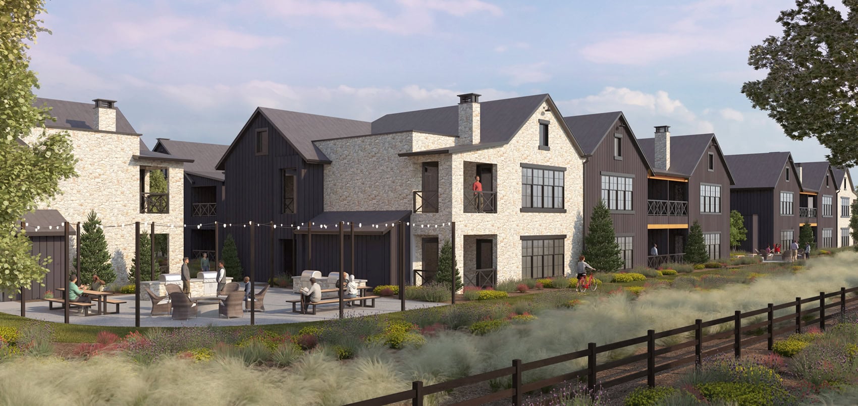 an exterior model of the Homestead Residences luxury condos in Midway, Utah