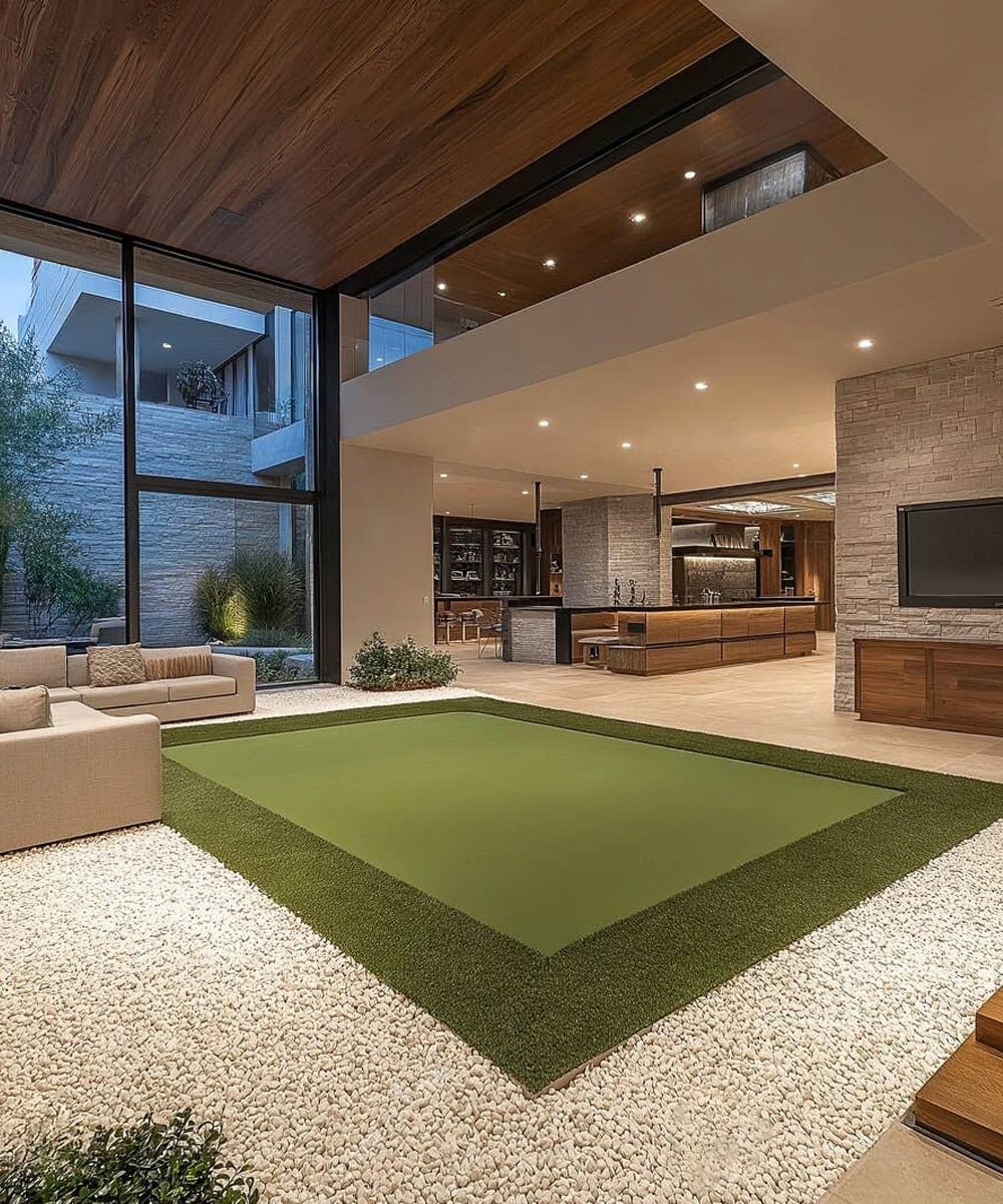 the state of the art golf clubhouse at Homestead Residences