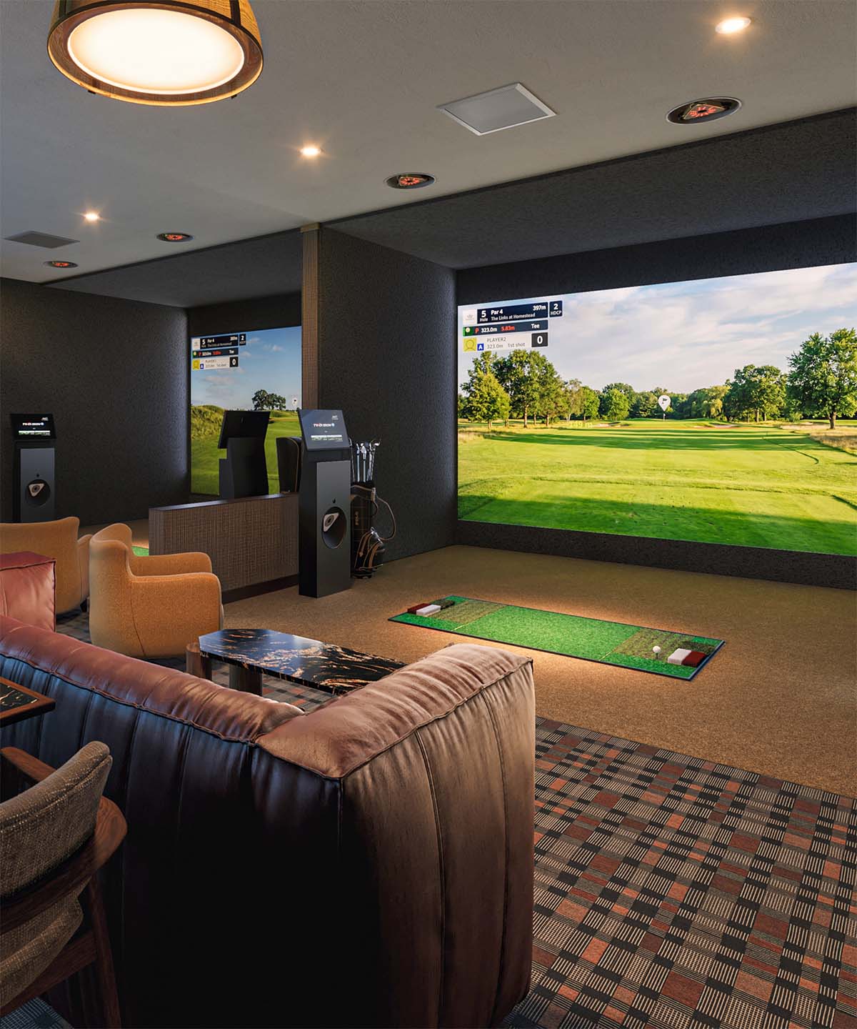 Golf virtual hitting bays at Homestead Midway Utah