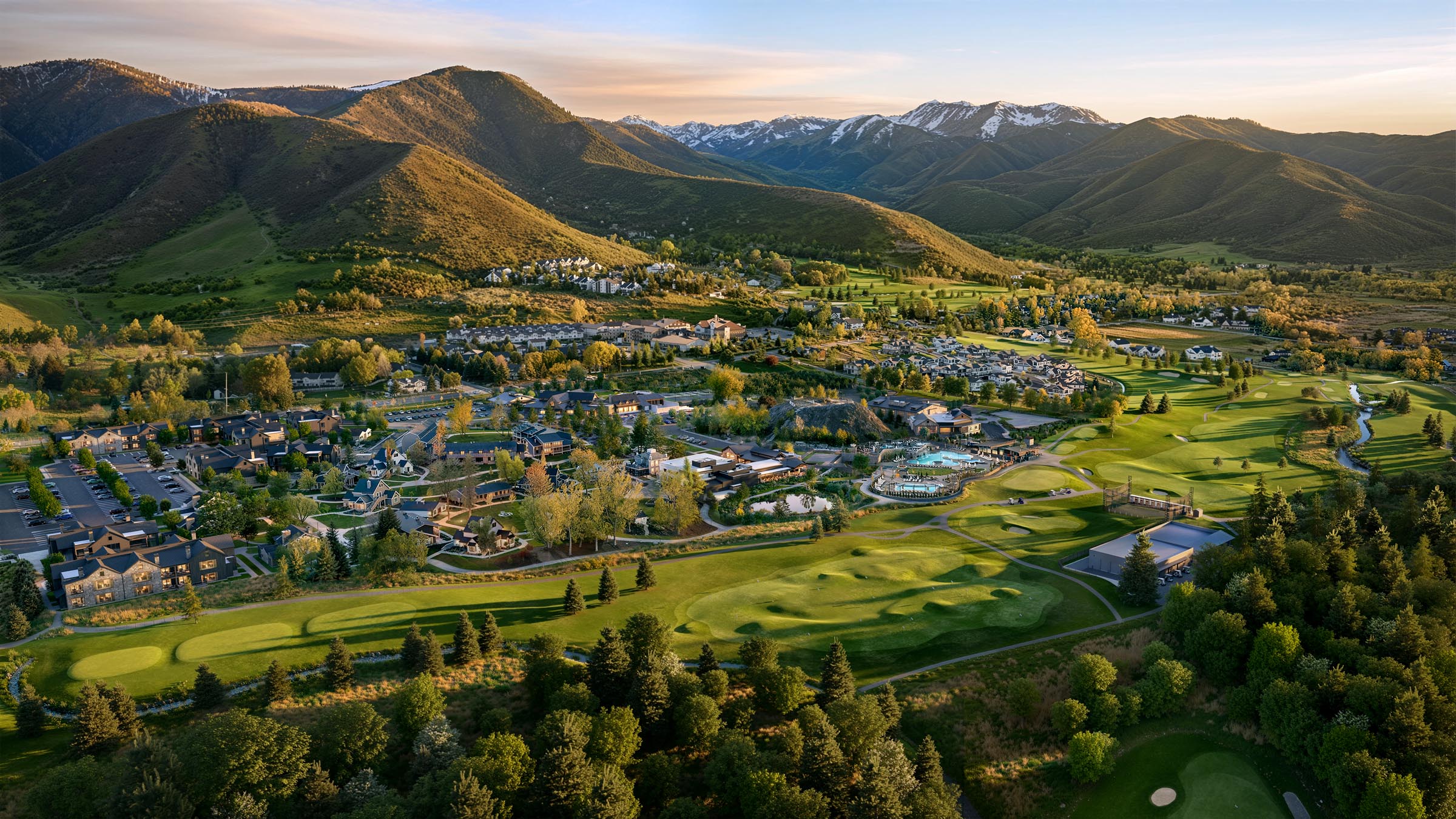 Aerial of Homestead Midway Utah