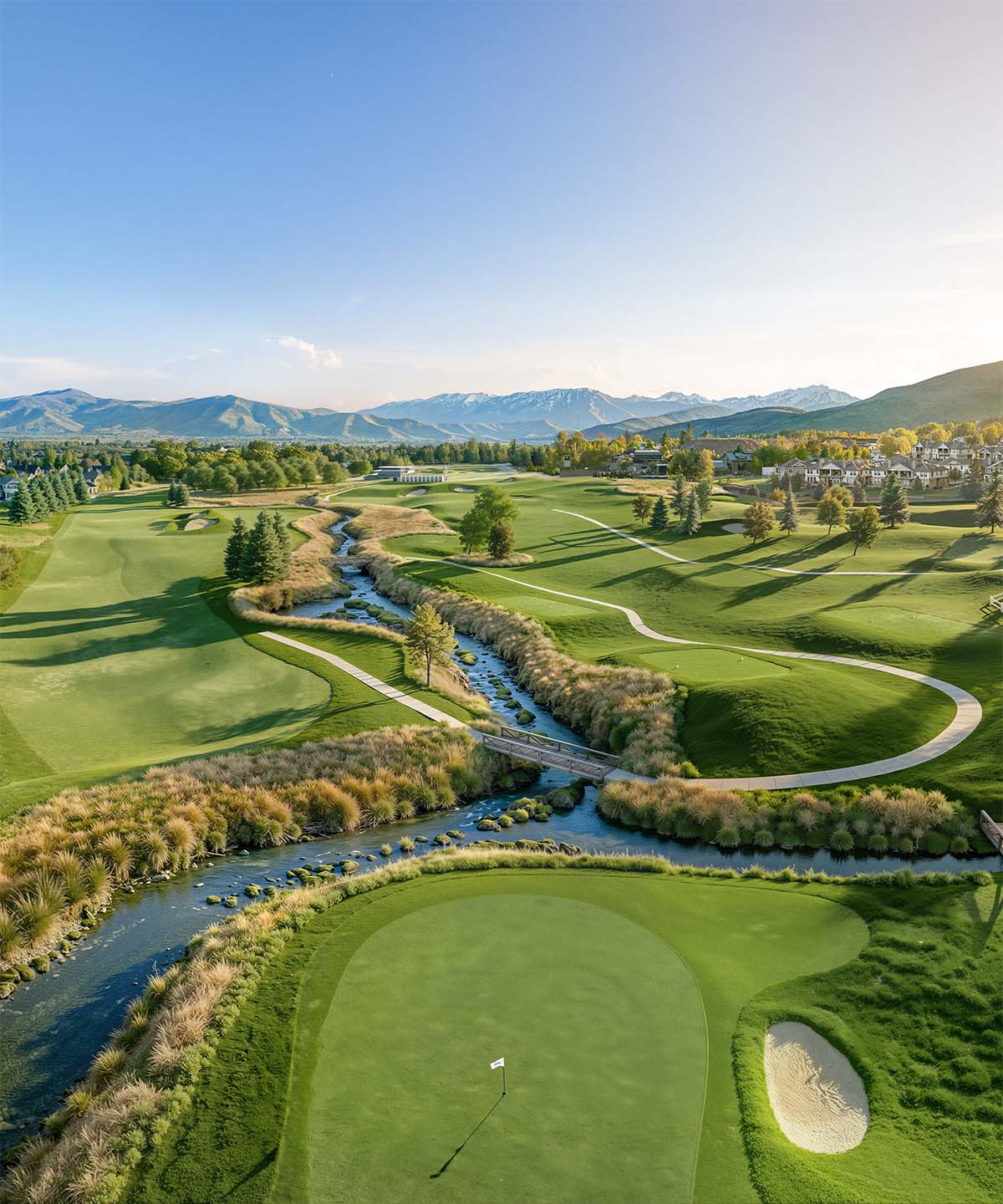 Aerial of golf course at Homestead Midway Utah Aerial of golf course at Homestead Midway Utah