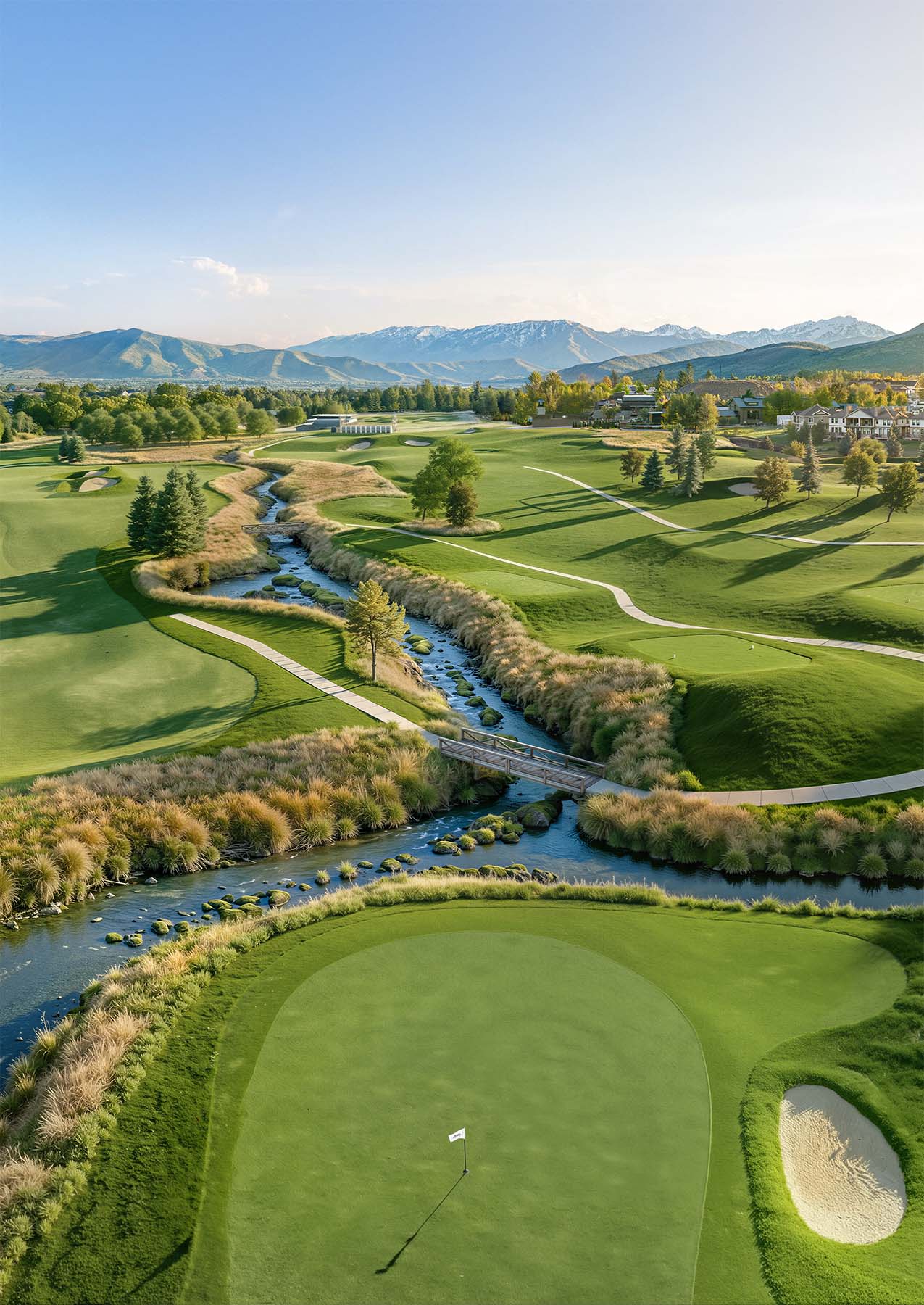 Aerial of golf course at Homestead Midway Utah Aerial of golf course at Homestead Midway Utah