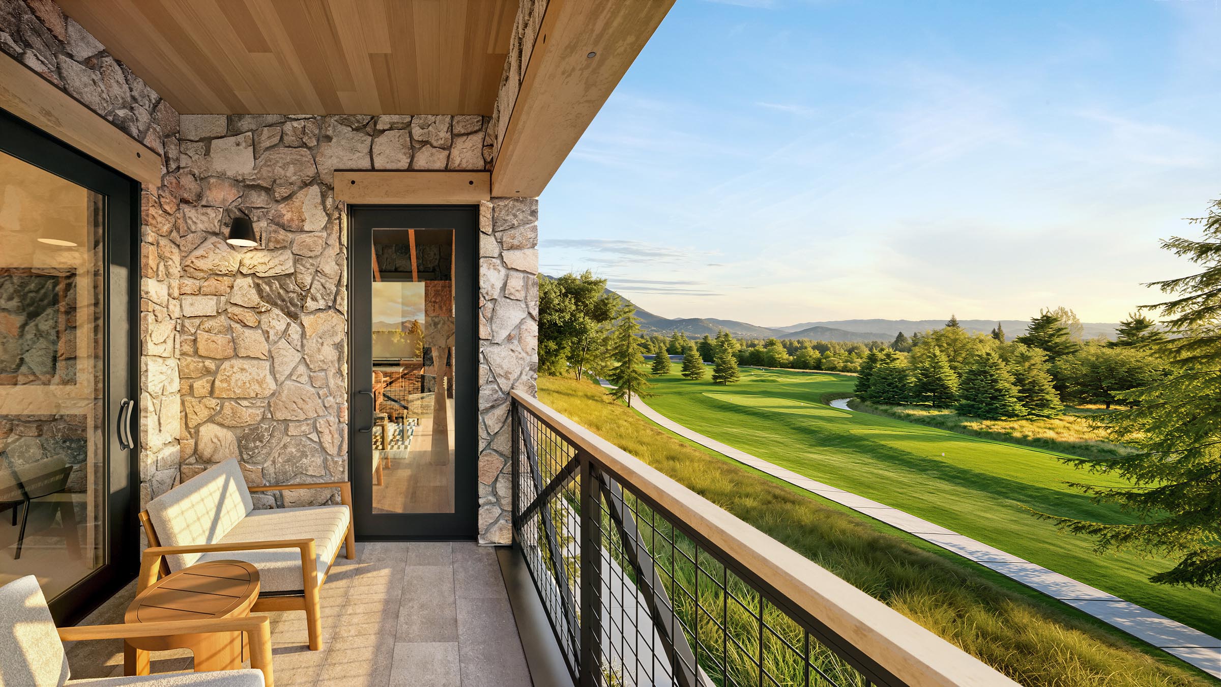 Residences balcony view at Homestead Midway Utah